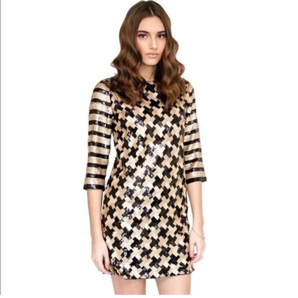 Endless Rose Dresses & Skirts - Endless Rose Black and Gold Pary New Year Formal Dress sz M